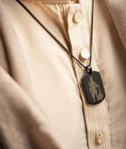 Hanuman Chalisha Pendant with Chain - Assorted Color