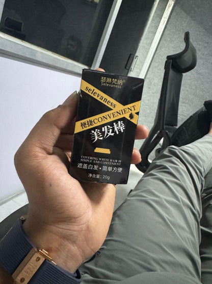 Convenient 2 In 1 Touch-Up Comb Hair Dye - Black