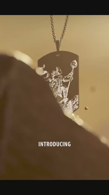 Protector Hanuman Godform Pendant with Chain